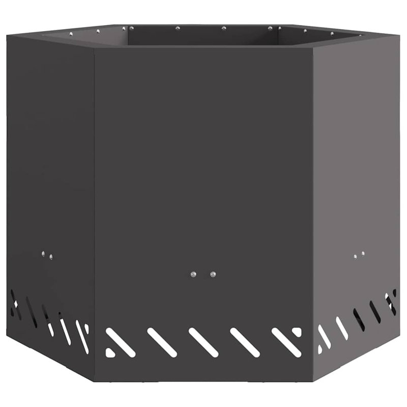 Modern Smokeless Fire Pit, 51cm H x 58cm W x 58cm D, Black