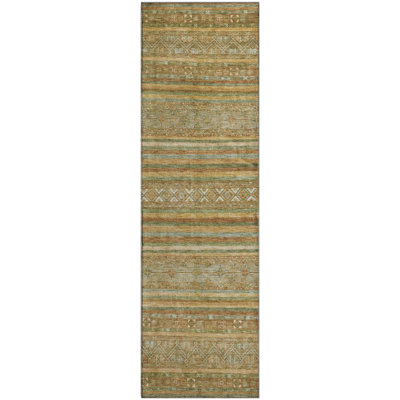 Premium Machine Washable Lampkins AMF1644 Stripes Rug
