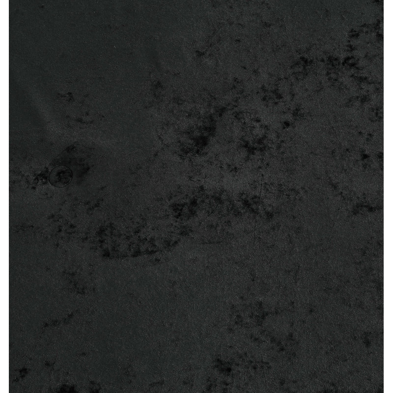 Lux Distressed Velvet Reversible Comforter Set, King Comforter + 2 King Shams, Black