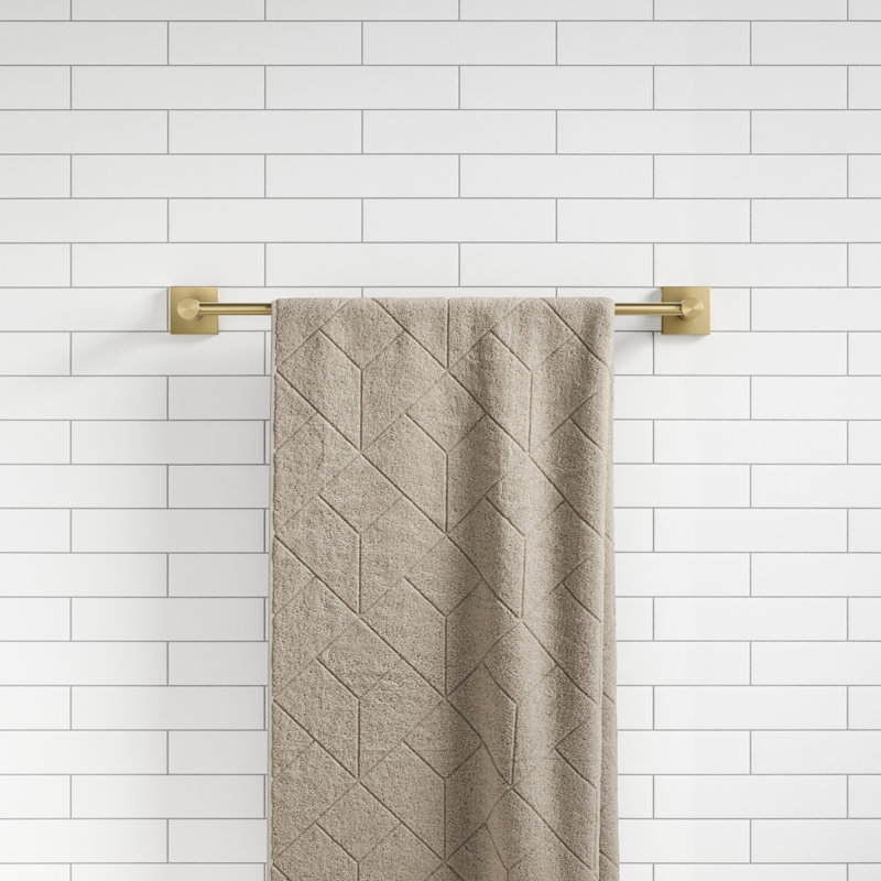 Ventus 18" Wall Mounted Towel Bar, Brushed Gold