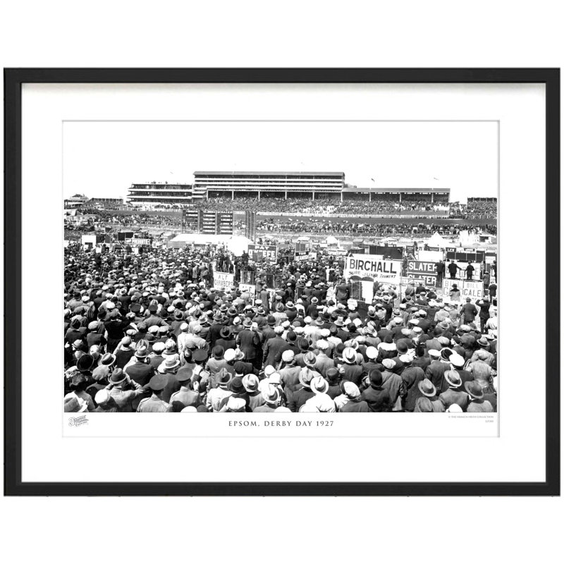 Epsom, Derby Day 1927 by Francis Frith - Single Picture Frame Print, 28cm H x 36cm W x 2.3cm D