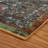 Blue/Beige Traditional Floral Power-loomed Indoor Area Rug