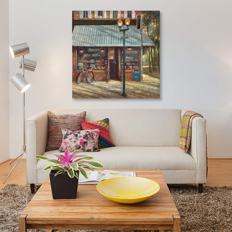 Pastry Shop by Ruane Manning - Wrapped Canvas Painting, 66.04 cm H x 66.04 cm W x 3.175 cm D
