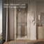 Composed 33-5/8-In34-3/8-In W X 71-1/2-In H Frameless Pivot Shower Door With 3/8-In Crystal Clear Glass And Back-To-Back Vertical Door Pulls-1658222355