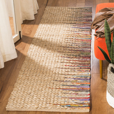 Plympt Hand Woven Jute, Cotton Rug