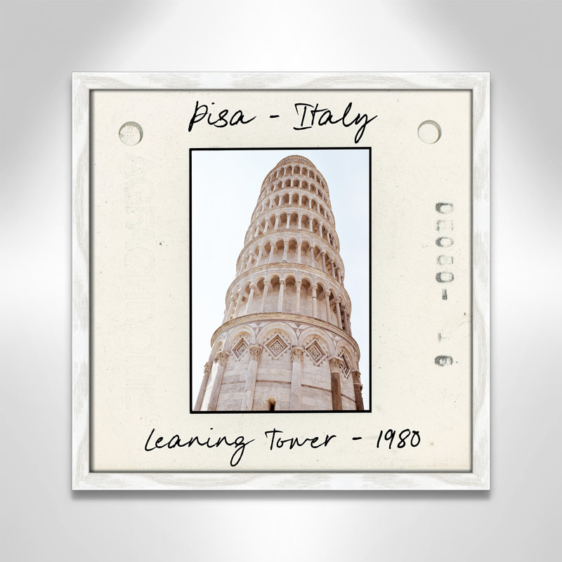 Pise, Italie - reproduction de tour penchée par Natalie Carpentieri, H 17 po x l 17 po x P 0,75 po
