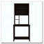 Black Wengue 4-Shelf Computer Desk with Hutch