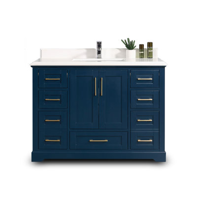Eser 48'' Single Bathroom Vanity with Quartz Top