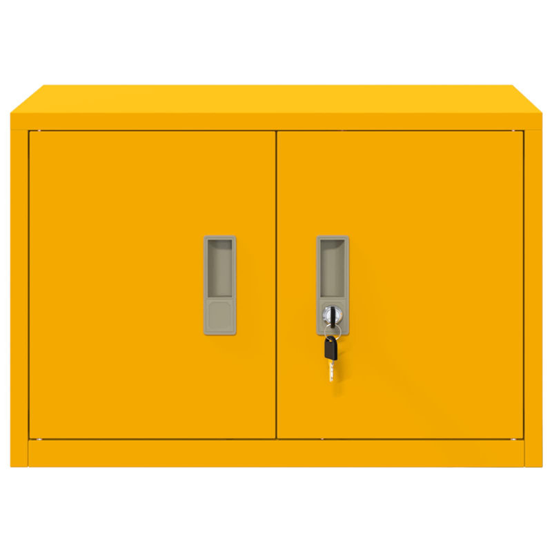 Storage Cabinet, Mustard Yellow