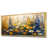 Toile avec cadre flottant or