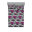 Mauve et vert jade / motif floral blanc