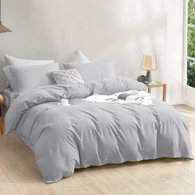 Luxury 4-Piece Microfiber Duvet Cover Complete Set