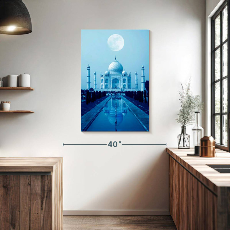 Nicci Full Moon Over Taj Mahal, 39" H x 26" W