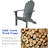 Edaline Acacia Outdoor Adirondack Chair-2083196396
