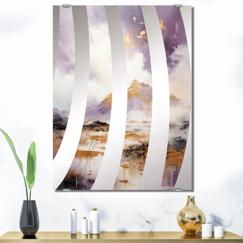 Grand miroir mural Bossert - Paysages abstraits MIR140660, 40 po x 30 po