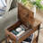 2- Drawer End Table and Built-In Outlets