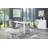 Zabil Rectangle Dining Table in White High Gloss