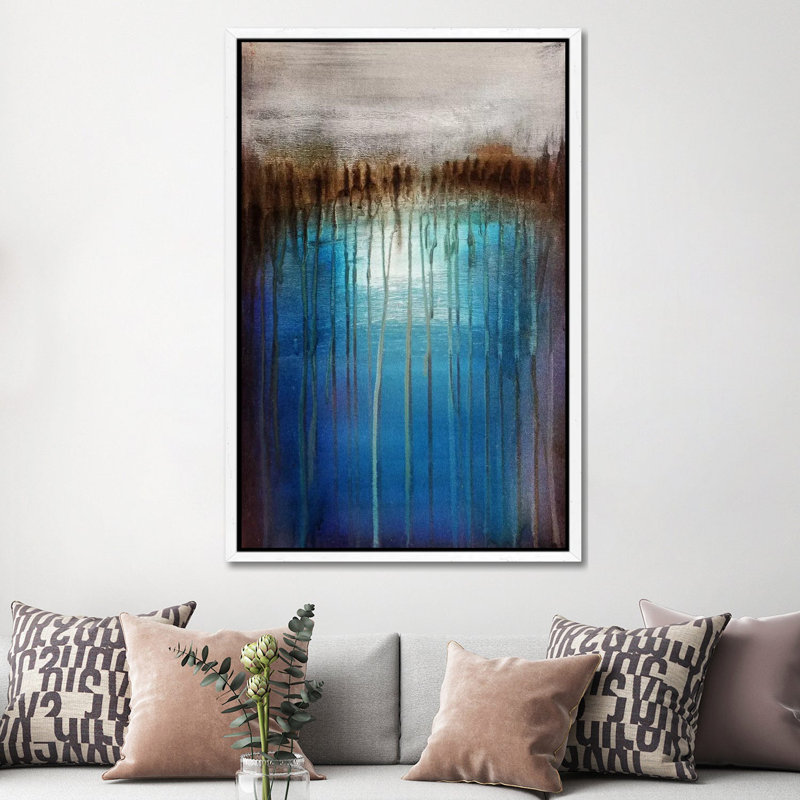 To The Core by Heather Offord - Painting on Canvas, White Framed, 152.5 cm H x 101.5 cm W