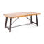 Table de salle à manger d'extérieur en bois d'acacia