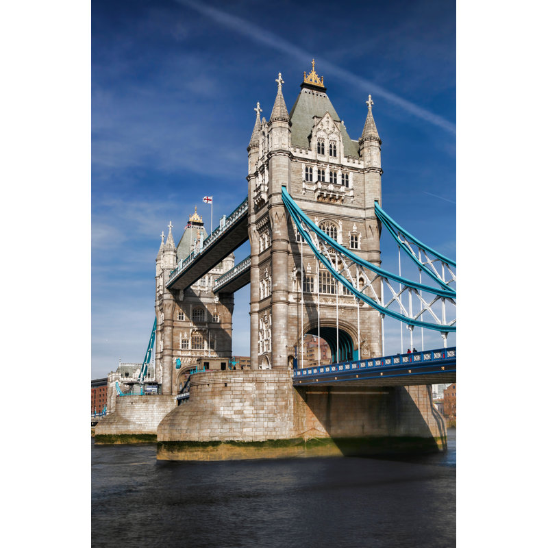 Tower Bridge In London - Wrapped Canvas Print, 122cm H x 81cm W x 3.8cm D