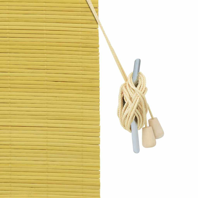 Bamboo Venetian Blind, Yellow, 220cm L x 100cm W