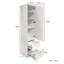 Armoires de garde-manger blanches modernes, panneau de fibres à densité moyenne durable, rangement flexible pour la cuisine et la maison