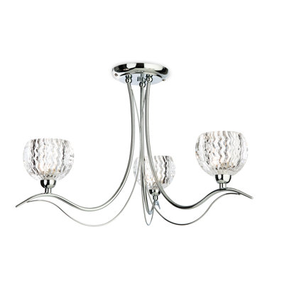 Crystal Semi Flush Mount