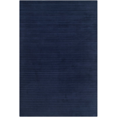 Lauren Ralph Lauren Upper Deck Hand Knotted, New Zealand Wool, Navy Blue Area Rug