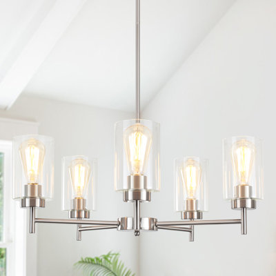 5 - Light Dimmable Kitchen Island Chandelier