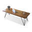 Bureau d'écriture rectangulaire en bois massif brun noisette-118342793