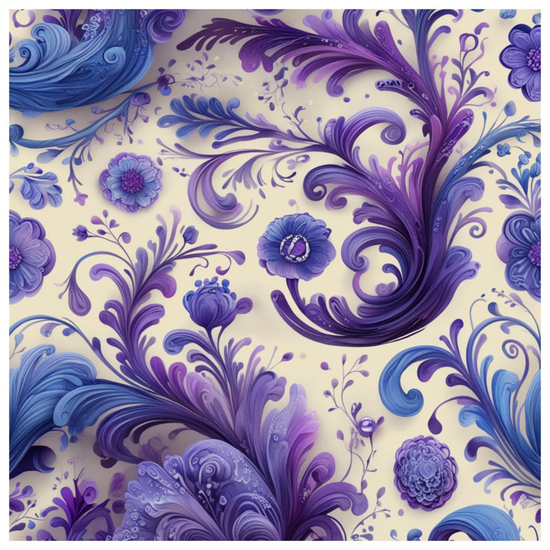 Coussins décoratifs bleus, mauves et floraux, 16 po x 16 po