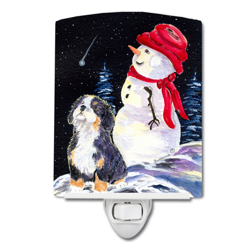 Bernese Mountain Dog Ceramic Night Light