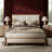 Larsen Solid Wood Upholstered Bed with Tufted Headboard-2065168839-2065168837