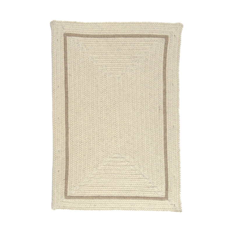 Fike 100% Wool Reversible Area Rug - Canvas, Rectangle 10' x 13'