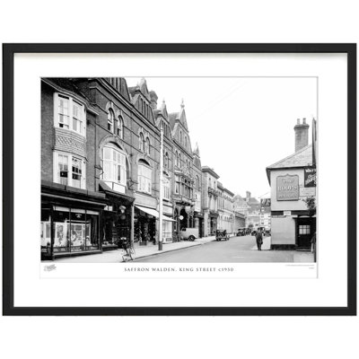 Saffron Walden, King Street C1950 by Francis Frith - Single Picture Frame Print