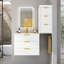 Meuble-lavabo compact avec lavabo, meuble en MDF avec lavabo en céramique
