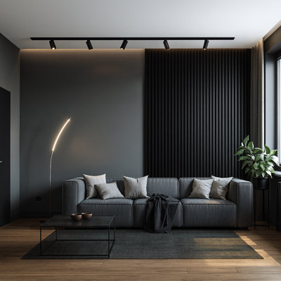94" L x 5.75" W Shiplap Wood Wall Panelling, 3D Wall Panelling for Interior Wall Decor