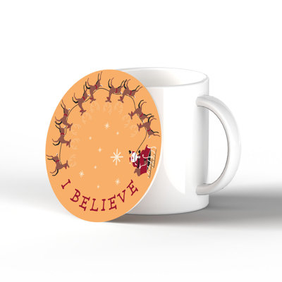 Carley Ceramic Round 1 Piece Coaster