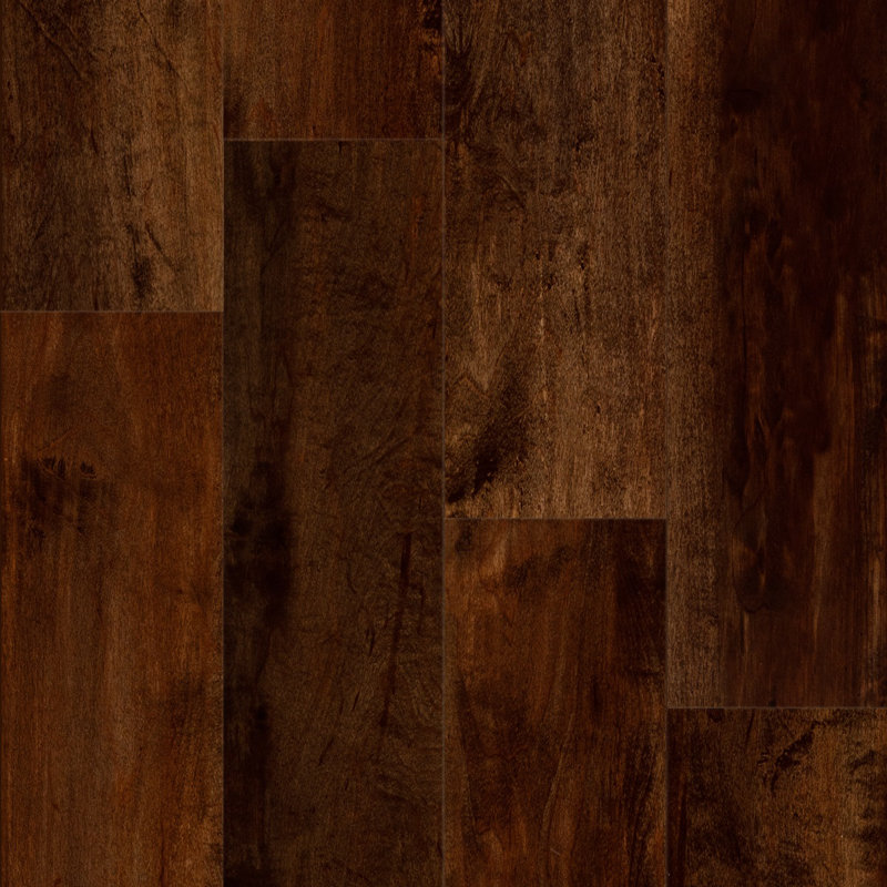 Planche de vinyle de luxe 5 mm Stella Plus, Carmin érable teint