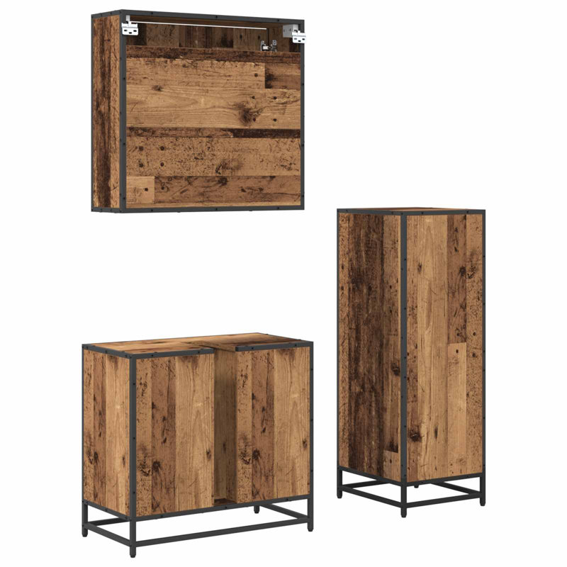 Bathroom Suite, Medium Wood