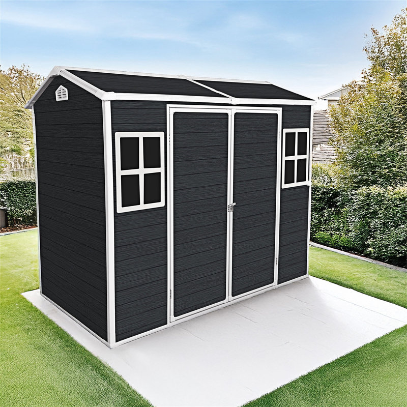 Abri de jardin extérieur avec plancher et 2 fenêtres