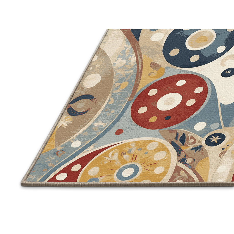 Dynamic Line Rug, Square 4'