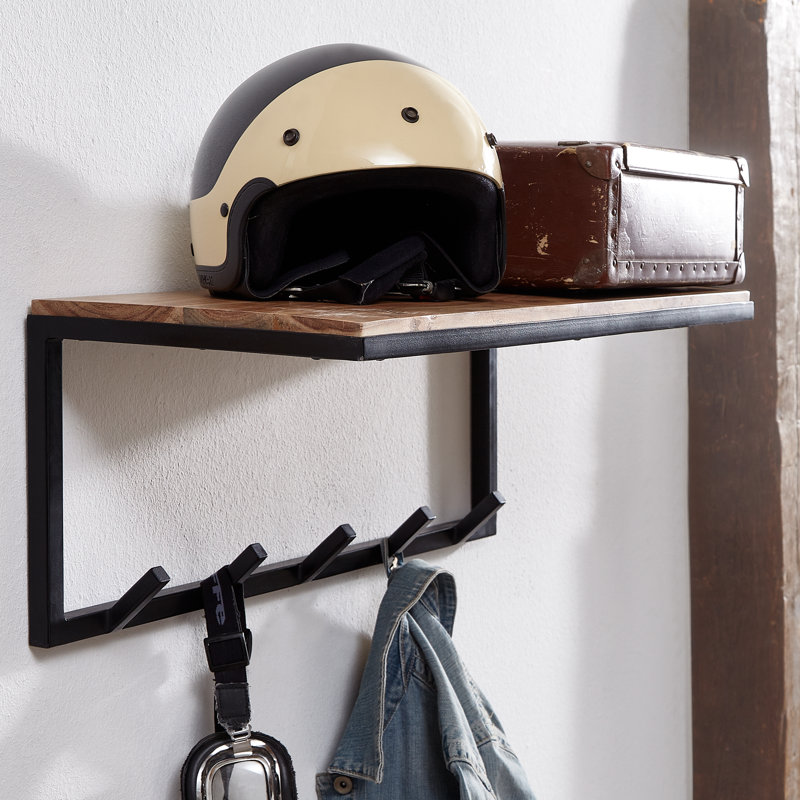 Rebbeca Iron 5 - Hook Wall Mounted Coat Rack