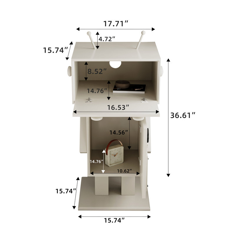 Kataliyah Extra-large Space Robot End Table