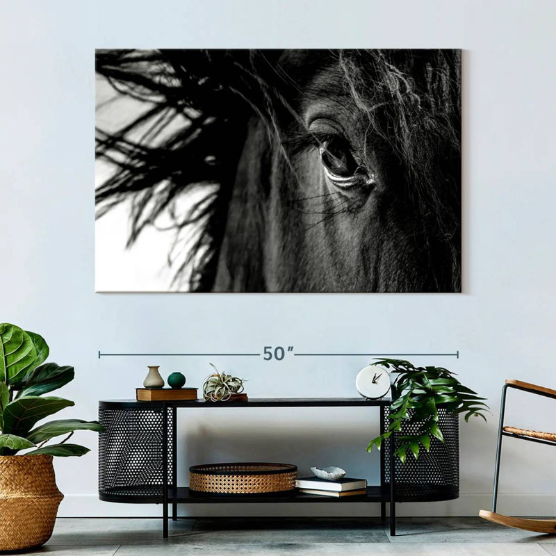 Brampt Horse Up Close, 34" H x 51" W