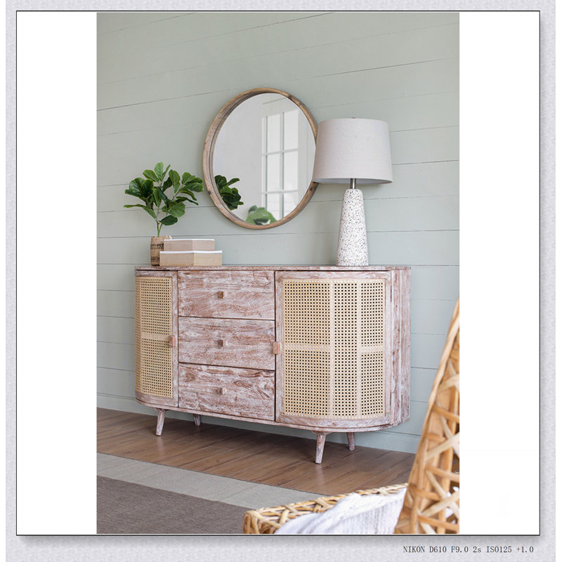 Console 57 po x 16 po x 33 po avec portes cannes