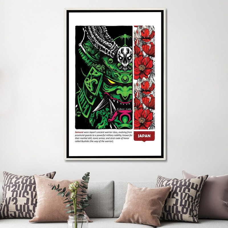Japon IV - reproduction d'art murale - toile encadrée, H 60 po x l 40 po, Impression sur toile flottante sans passe-partout