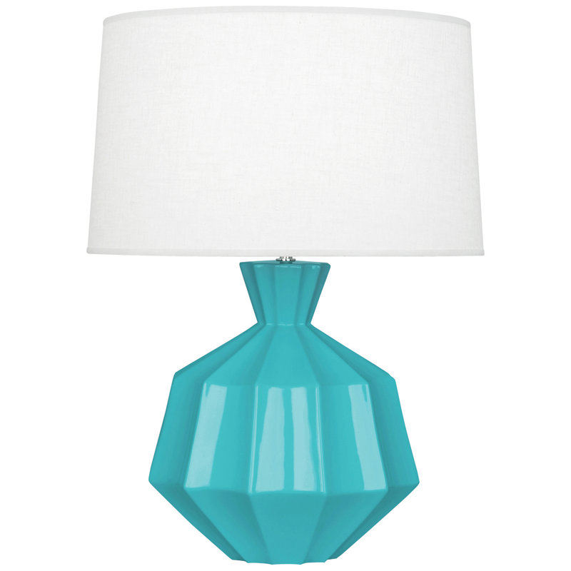 Small Orion Accent Lamp, Egg Blue, 27" H x 19.5" W x 19.5" D