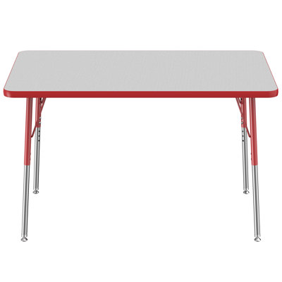 Rectangle T-Mold Adjustable Height Activity Table