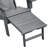 Folding Outdoor Adirondack Chair With Ottoman, HDPE All-Weather Fire Pit Chair, Ergonomic Design For Patio, Deck, And Balcony-35729067